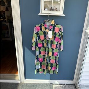 NWT Fabulous simply southern pineapple Dress